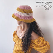 Patrón a Crochet Bucket Hat Margarita