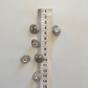 Botón Cuadrado Strass 4 Unidades