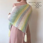 Patrón 2 Agujas Shawl Acuarela