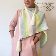 Patrón 2 Agujas Shawl Acuarela