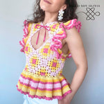 Tutorial a Crochet Top Arlequín
