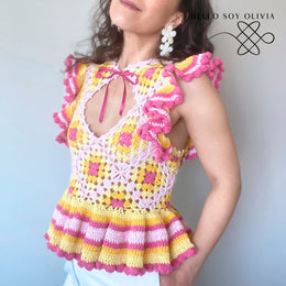 Tutorial a Crochet Top Arlequín