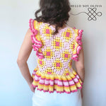 Tutorial a Crochet Top Arlequín