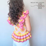 Tutorial a Crochet Top Arlequín