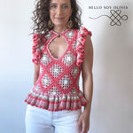 Tutorial a Crochet Top Arlequín