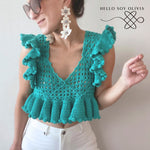 Tutorial a Crochet Top Arlequín