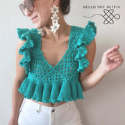 Tutorial a Crochet Top Arlequín