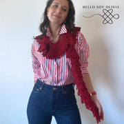Patrón a Crochet Bufanda Áurea