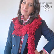 Patrón a Crochet Bufanda Áurea