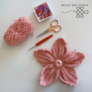 Tutorial a Crochet Flor Tropical