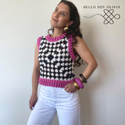 Patrón a Crochet Pixel Vest