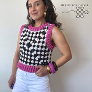 Crochet Pattern Pixel Vest