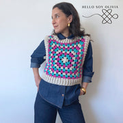 Patrón a Crochet Pixel Vest