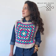 Patrón a Crochet Pixel Vest
