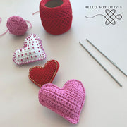 Patrón a Crochet Corazón Valentín