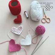 Patrón a Crochet Corazón Valentín