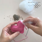 Patrón a Crochet Corazón Valentín