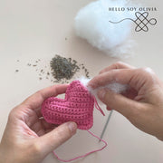 Patrón a Crochet Corazón Valentín