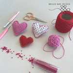 Patrón a Crochet Corazón Valentín