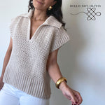 Crochet Tutorial Marine Sweater Vest